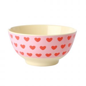 Rice Melamin Schale Sweet Hearts, pink