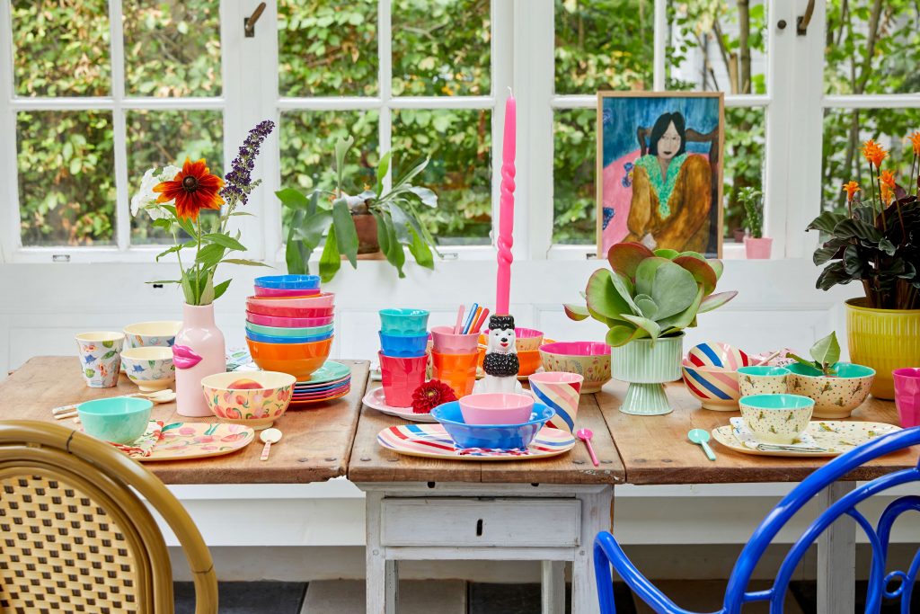 Rice Melamin Becher - Set medium Choose happy, 6er Set